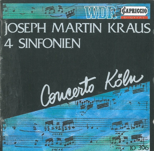 Couverture 4 SINFONIEN de Joseph Martin KRAUS