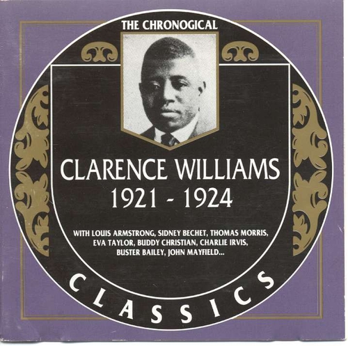 Couverture CLARENCE WILLIAMS 1921-1924 de Clarence WILLIAMS