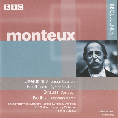 Couverture MONTEUX - CHERUBINI, BEETHOVEN, STRAUSS, BERLIOZ
