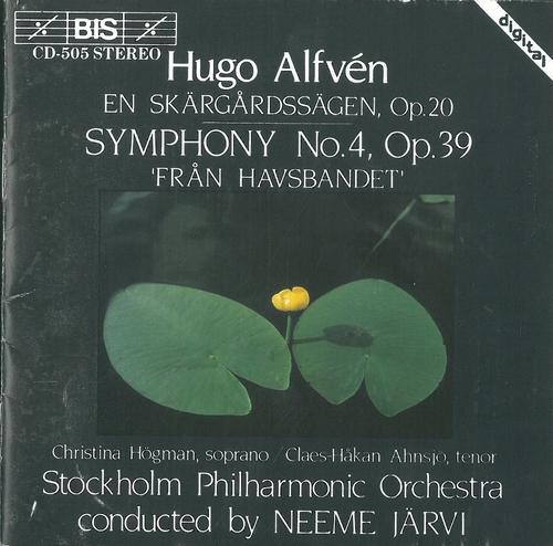 Couverture SYMPHONIE 4 / EN SKÄRGÄRDSÄGEN (UNE LEGENDE D'ARCHIPEL) de Hugo ALFVEN
