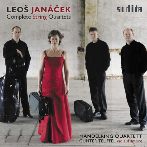 Couverture QUATUOR CORDES 1,2 (QUAT.2: AVEC ALTO + AVEC VIOLE D'AMOUR) de Leos JANACEK