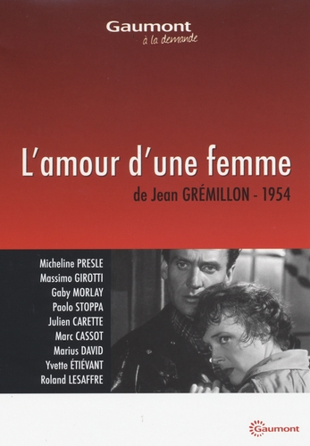 Couverture L'AMOUR D'UNE FEMME de Jean GRÉMILLON