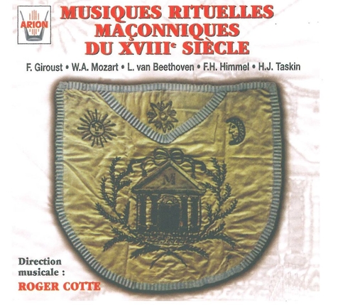 Couverture MUSIQUES RITUELLES MACONNIQUES AU XVIII° SIECLE
