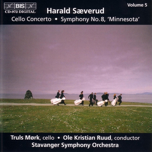 Couverture SYMPHONIE 8 / CONCERTO VIOLONCELLE de Harald SAEVERUD