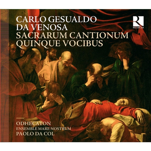 Couverture SACRARUM CANTIONUM QUINQUE VOCIBUS (LIBER PRIMUS, 1603) de Carlo GESUALDO