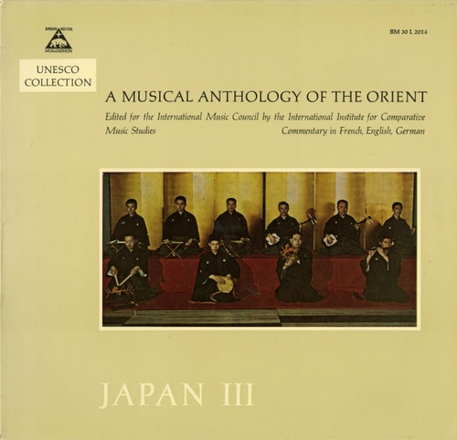 Couverture A MUSICAL ANTHOLOGY OF THE ORIENT: JAPAN 3 - PERIODE EDO
