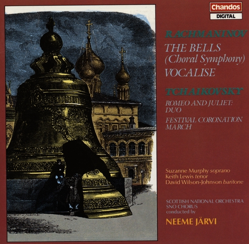 Couverture CLOCHES (LES) / VOCALISE (+ TCHAIKOVSKY: ROMEO & JULIETTE..) de Sergey Vasil'yevich RACHMANINOV