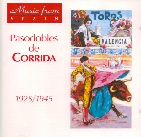 Couverture PASODOBLES DE CORRIDA 1925/ 1945