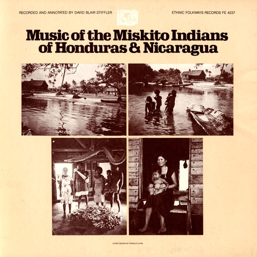 Couverture MUSIC OF THE MISKITO INDIANS OF HONDURAS & NICARAGUA