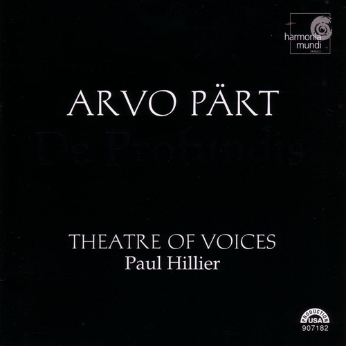 Couverture DE PROFUNDIS de Arvo PÄRT