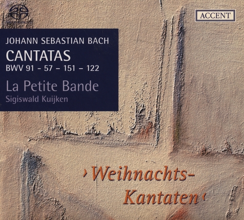 Couverture CANTATE: 57,91,151,122 (WEIHNACHTS-KANTATEN) de Johann Sebastian BACH