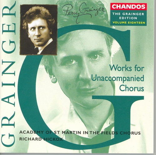 Couverture OEUVRES POUR CHOEUR A CAPPELLA de Percy George GRAINGER