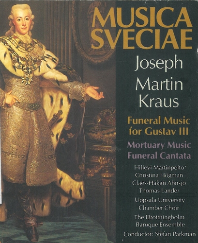 Couverture MUSIQUE MORTUAIRE POUR GUSTAVE III de Joseph Martin KRAUS