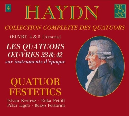 Couverture QUATUOR CORDES OP.33 1-6 / QUATUOR OP.42 de Joseph [Franz] HAYDN