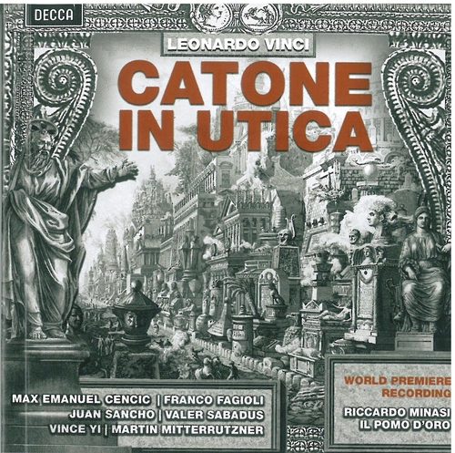 Couverture CATONE IN UTICA de Leonardo VINCI