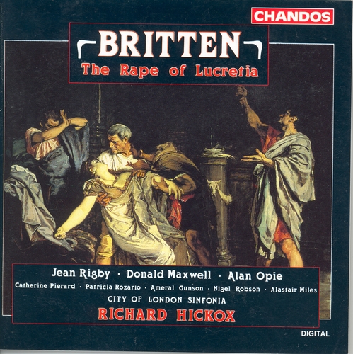 Couverture THE RAPE OF LUCRETIA de Benjamin [Lord] BRITTEN