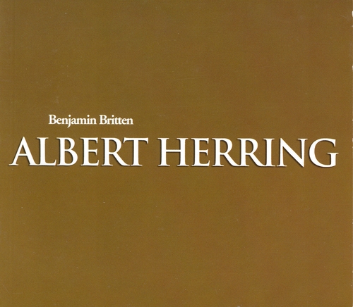 Couverture ALBERT HERRING de Benjamin [Lord] BRITTEN
