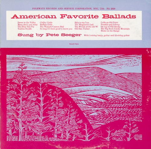 Couverture AMERICAN FAVORITE BALLADS, VOL.1 de Pete SEEGER