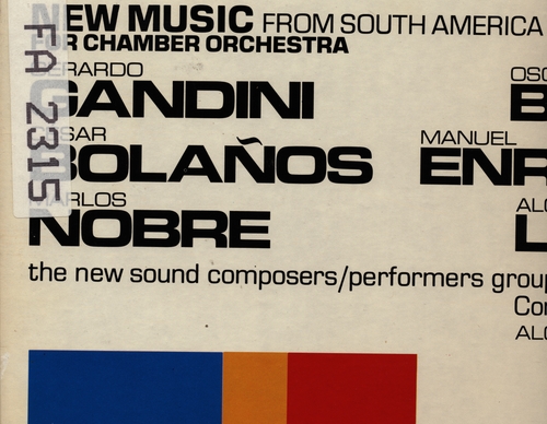 Couverture MUSIQUE DE CHAMBRE (AMERIQUE DU SUD)