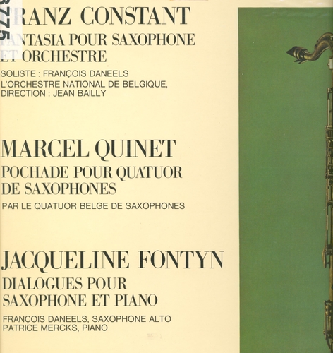Couverture FANTASIA SAXOPHONE ET ORCHESTRE de Franz CONSTANT