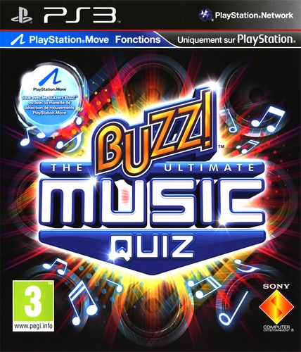 Couverture BUZZ! THE ULTIMATE MUSIC QUIZ (+ BUZZERS) - PS3