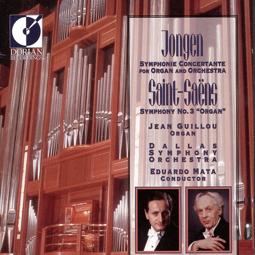 Couverture SYMPHONIE CONCERTANTE (+ SAINT-SAENS: SYMPHONIE ORGUE) de Joseph JONGEN