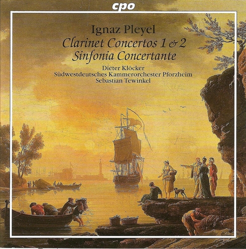 Couverture CONCERTO CLARINETTE 1,2 / SYMPHONIE CONCERTANTE de Ignace PLEYEL