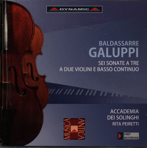 Couverture SEI SONATE A TRE A DUE VIOLINI E BASSO CONTINUO de Baldassare GALUPPI