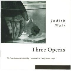 Couverture THREE OPERAS de Judith WEIR