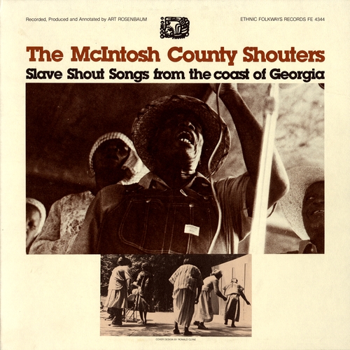 Couverture SLAVE SHOUT SONGS FROM THE COAST OF GEORGIA de MCINTOSH COUNTY SHOUTERS
