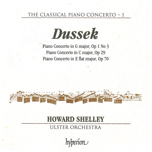 Couverture PIANO CONCERTO OP.1 N°3, OP.29 ET OP.70 de Jan Ladislav [Ludvik DUSSEK