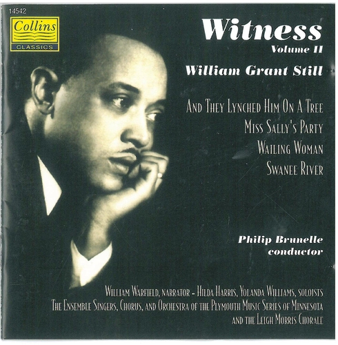 Couverture WITNESS VOL.2: WAILING MAN / SWANEE RIVER / AND THEY LYNCHED de William Grant STILL