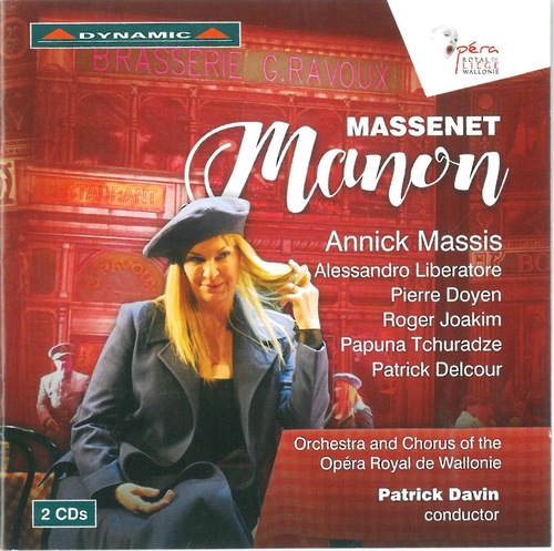 Couverture MANON de Jules MASSENET