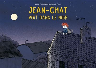 Couverture JEAN-CHAT VOIT DANS LE NOIR (LIVRE-QR) de Sabine ZOVIGHIAN