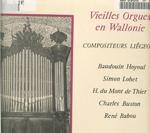 Couverture VIEILLES ORGUES DE WALLONIE