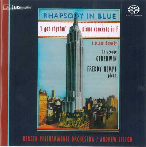 Couverture RHAPSODY IN BLUE / CONCERTO FA/ VARIATIONS ON I GOT RHYTHM de George [Jacob] GERSHWIN