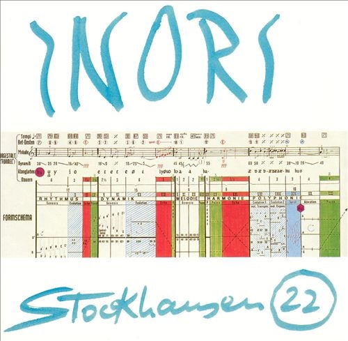 Couverture INORI de Karlheinz STOCKHAUSEN