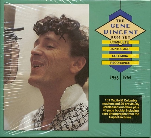 Couverture THE BOX SET: COMPLETE CAPITOL AND COLUMBIA RECORDINGS de Gene VINCENT