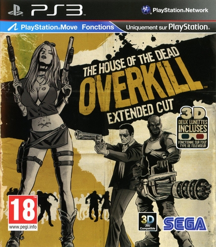 Couverture HOUSE OF THE DEAD OVERKILL - EXTENDED CUT - PS3