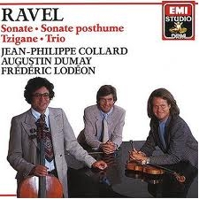 Couverture TRIO CLAVIER / SONATE VIOLON PIANO / SONATE POSTHUME/TZIGANE de Maurice RAVEL