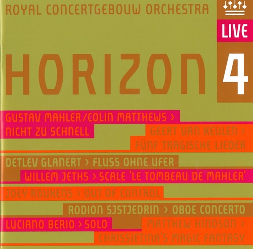 Couverture HORIZON 4 (VAN KEULEN/ GLANERT/ MATTHEWS/ ROUKENS/ BERIO)