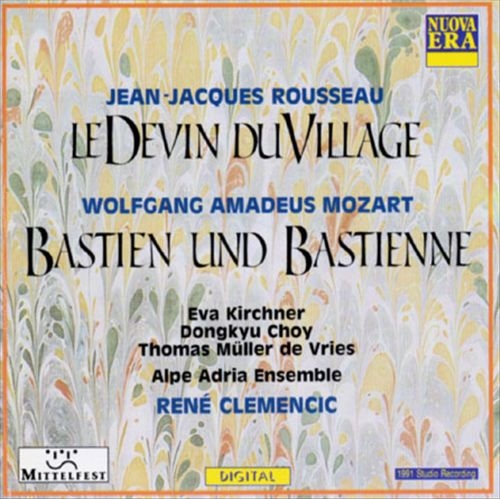 Couverture LE DEVIN DU VILLAGE (+ MOZART: BASTIEN ET BASTIENNE) de Jean Jacques ROUSSEAU
