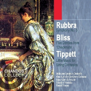 Couverture SYMPHONIE  5 (+ BLISS, TIPPETT) de Edmund RUBBRA