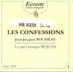 Couverture LES CONFESSIONS 1 de Jean-Jacques ROUSSEAU