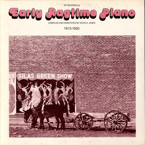 Couverture EARLY RAGTIME PIANO de RAGTIME