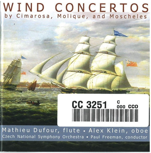 Couverture CONCERTO HAUTBOIS, FLÛTE SOL (+ MOLIQUE, MOSCHELES) de Domenico CIMAROSA