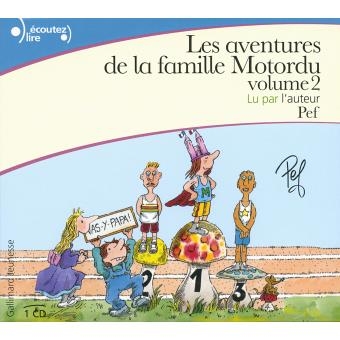 Couverture LES AVENTURES DE LA FAMILLE MOTORDU (VOLUME 2) de PEF