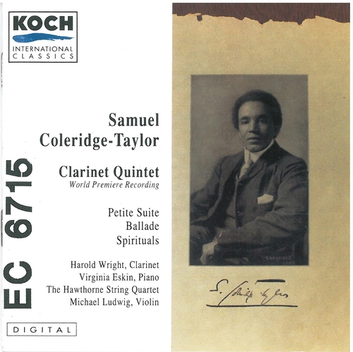 Couverture QUINTETTE CLARINETTE / PETITE SUITE DE CONCERT/ BALLADE... de Samuel COLERIDGE-TAYLOR