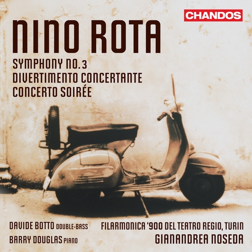 Couverture SYMPHONIE 3 / DIVERTIMENTO CONCERTANTE / CONCERTO SOIRÉE de Nino ROTA