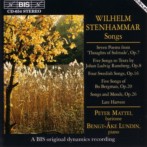 Couverture MELODIES de Wilhelm STENHAMMAR